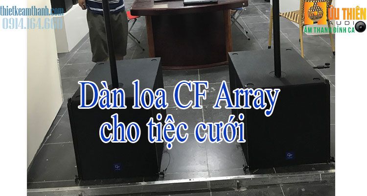 Dàn loa array liền công suất cho tiệc cưới