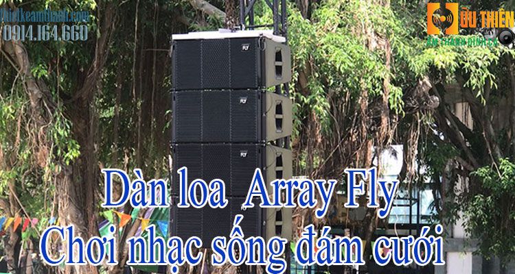 dàn loa array fly chơi nhạc sống