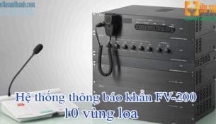 Bảng giá âm thanh thông báo 10 vùng