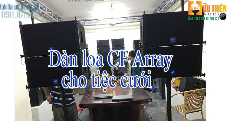 Dàn loa array cho tiệc cưới