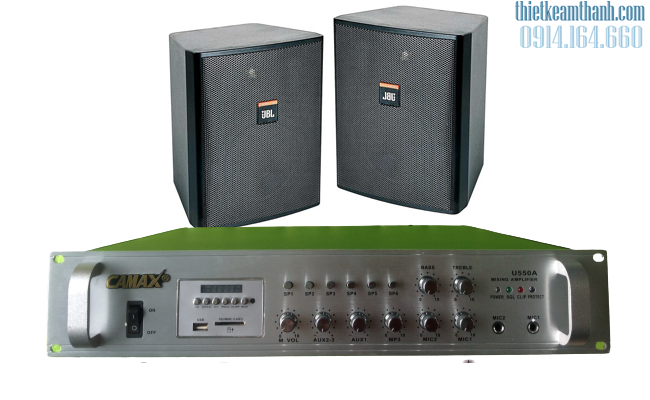 Loa jbl control 25 gắn quán cafe